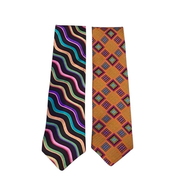 Robert Talbott Handsewn Silk Colorful  Patterned Ties Set Nordstrom USA Made - Picture 1 of 13